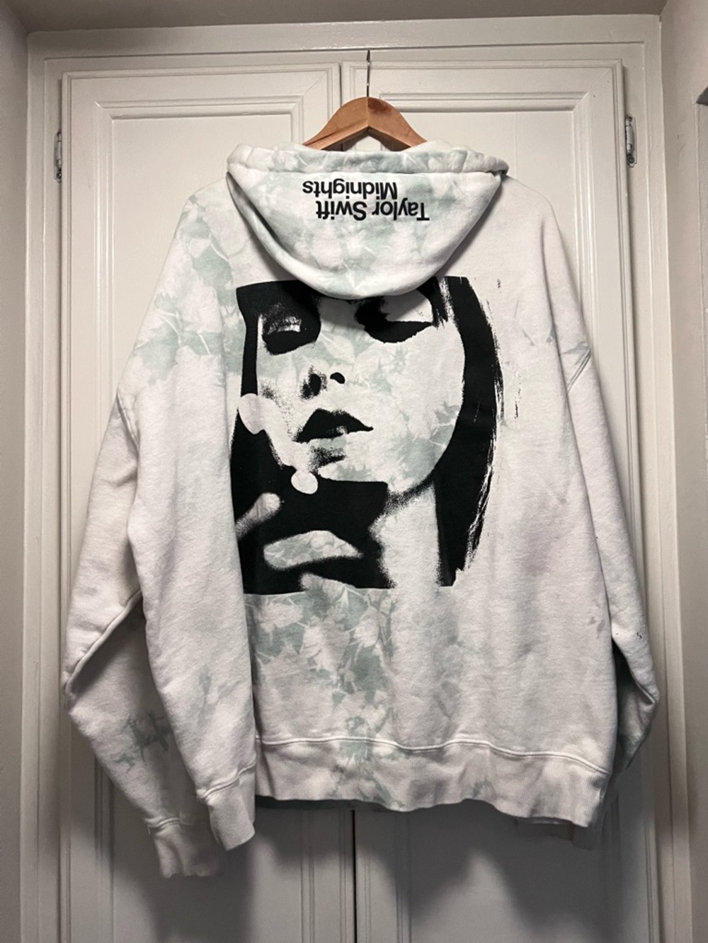 Taylor Swift Limited Release Midnights Green Marble Tie Dye Hoodie Comfy Sz 2XL